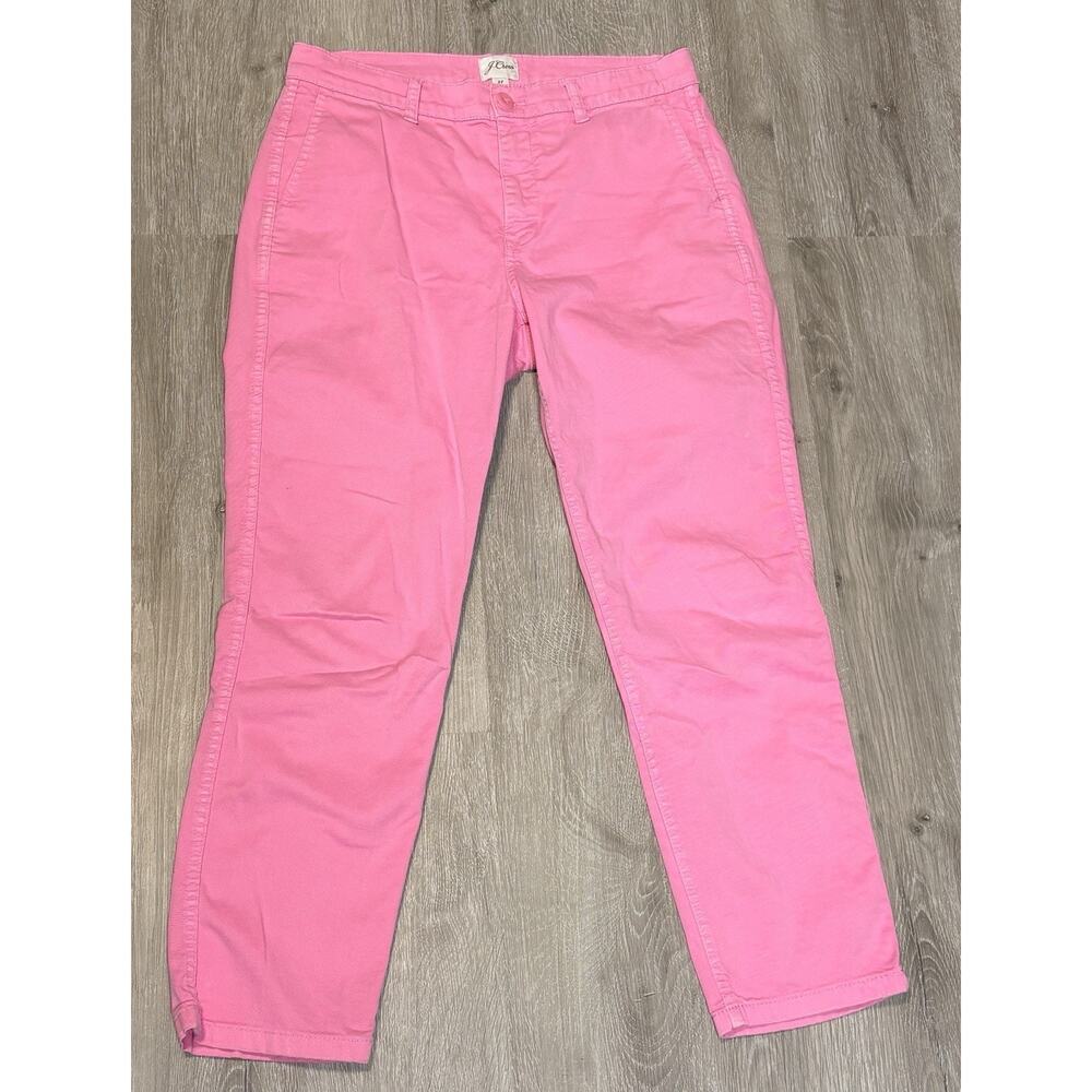J.Crew Vintage Straight Barbiecore‎ Bright Pink Jeans Size 27 Preppy Casual